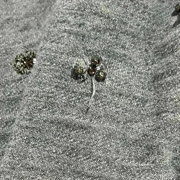 J. Crew Snowflake Sweater Charcoal Gray Size: S - Picture 4 of 5